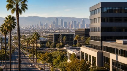 Los Angeles and San Fernando Valley commercial district